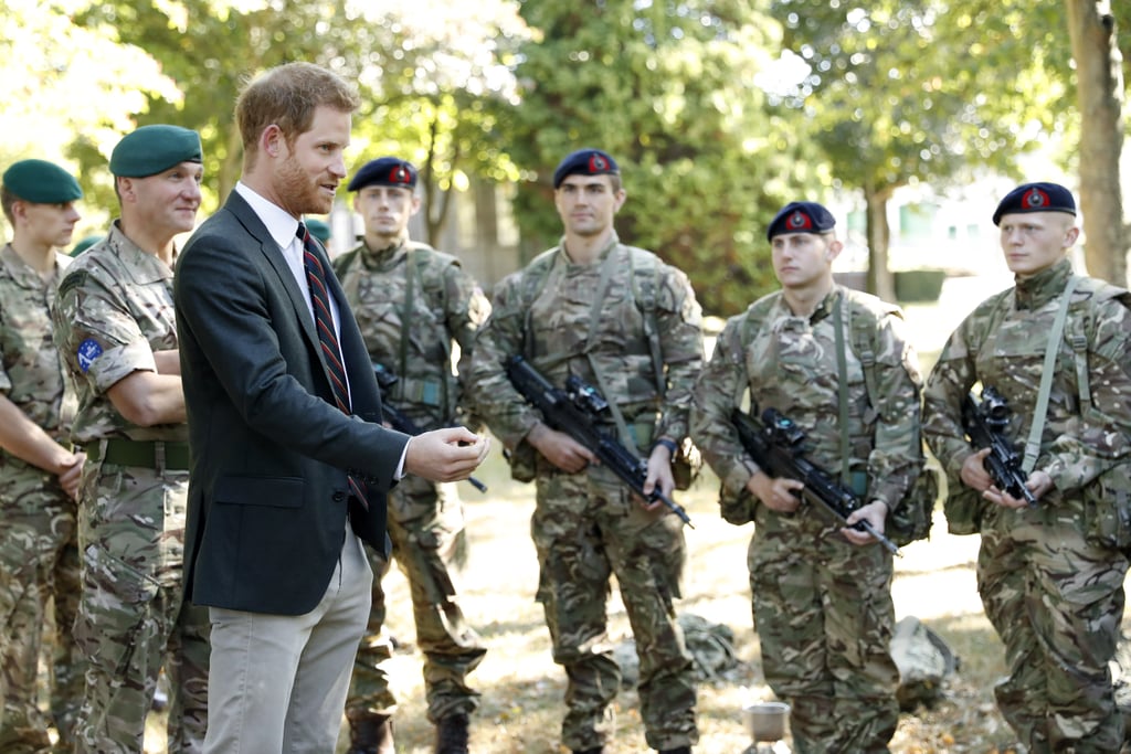Prince Harry Visits the Royal Marines September 2018