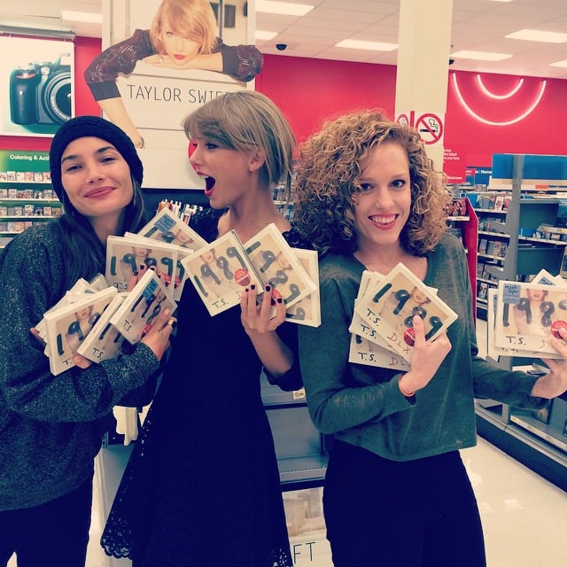Taylor Swift and her friends picked up her 1989 album at Target.
Source: Instagram user taylorswift