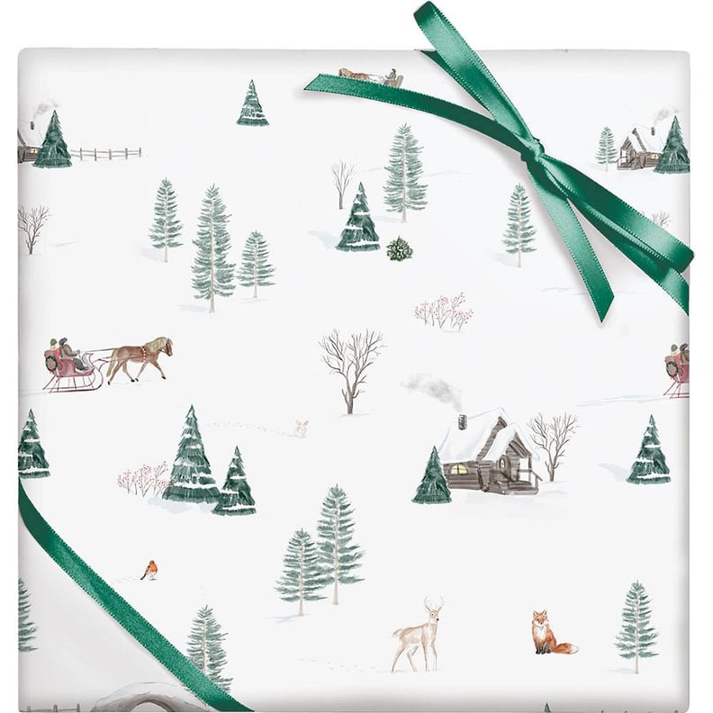 Winter Toile Wrapping Paper