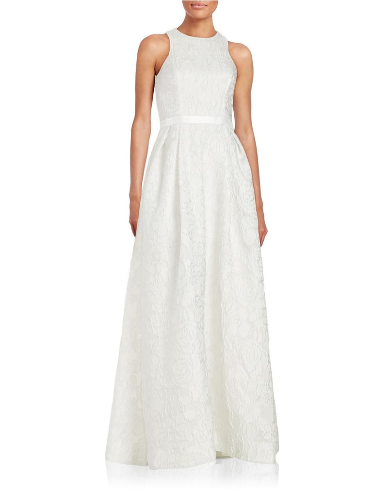 Monique Lhuillier Textured Sleeveless Gown ($898)