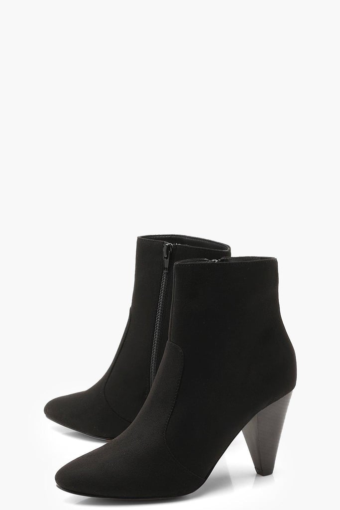 Boohoo Cone Heel Pointed Shoe Boots