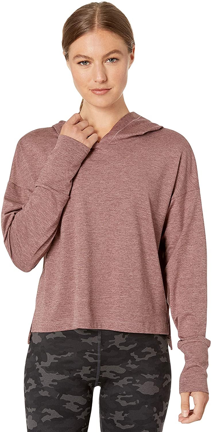 Core 10 Soft Workout Cropped Hoodie Sweatshirt