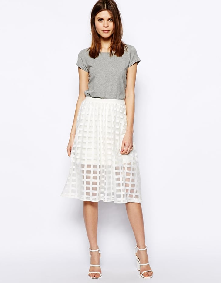 ASOS Sheer Check Midi Skirt | Summer Fashion Shopping Guide | May 2014 ...