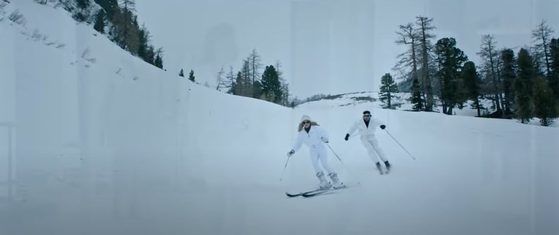 An All-White Ultra-Glamorous Ski Outfit