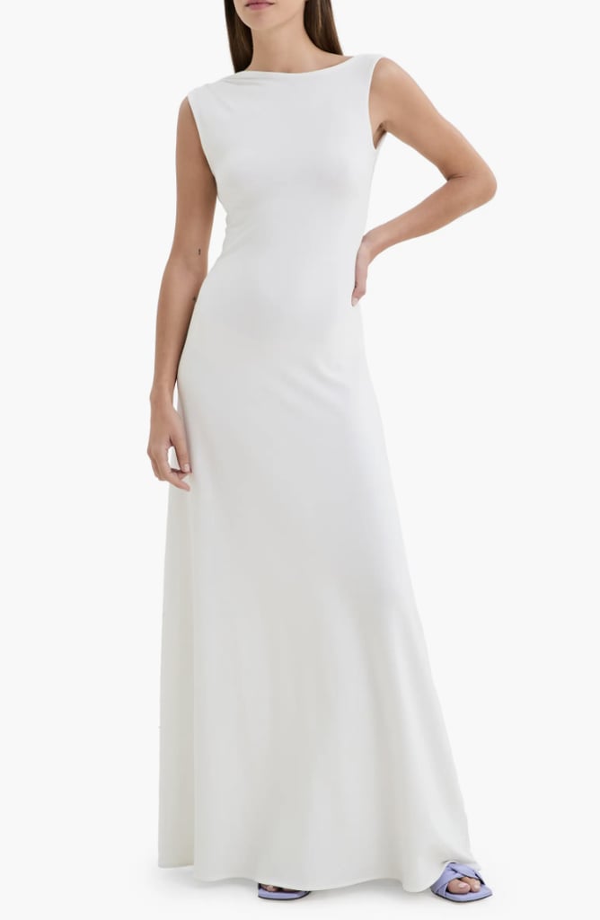 Marcella Laurel Sleeveless Stretch Jersey Gown