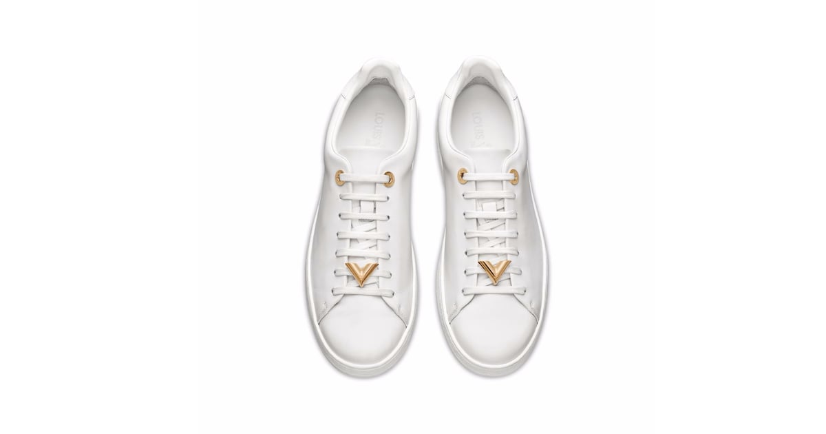 The Exact Sneakers Selena Was Wearing | Selena Gomez White Louis Vuitton Sneakers | POPSUGAR ...