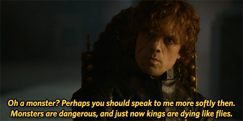 When he said these menacing words.