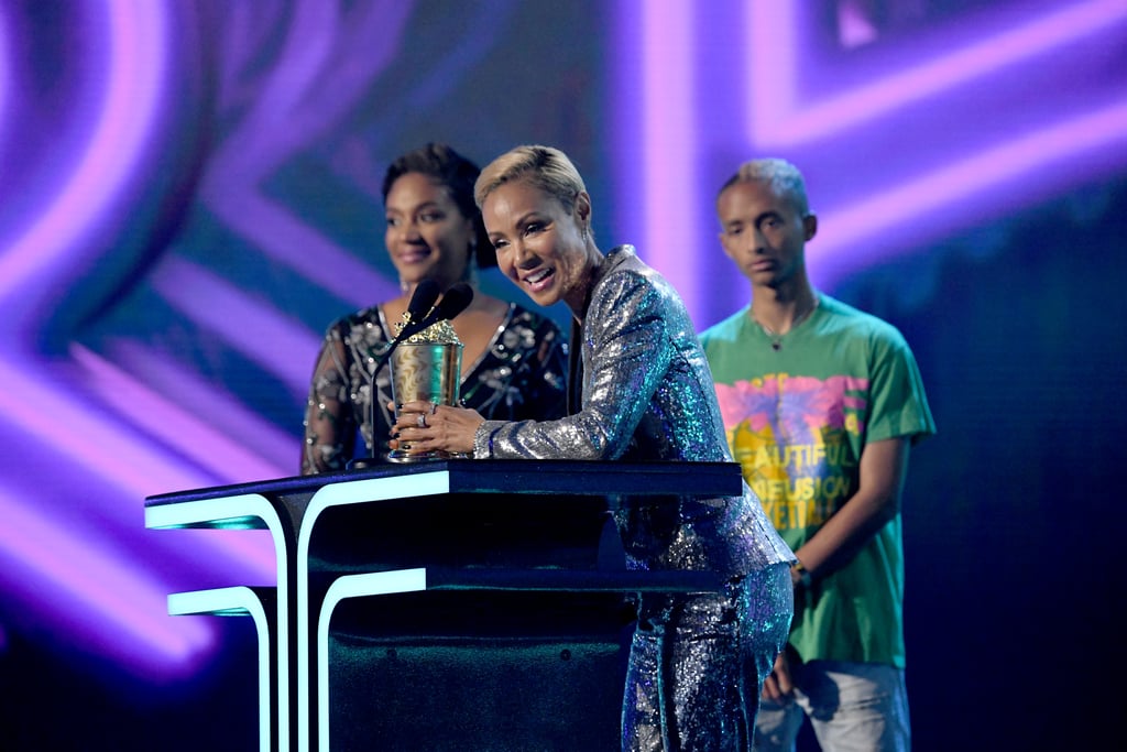 Jada Pinkett Smith and Jaden Smith at the 2019 MTV Awards