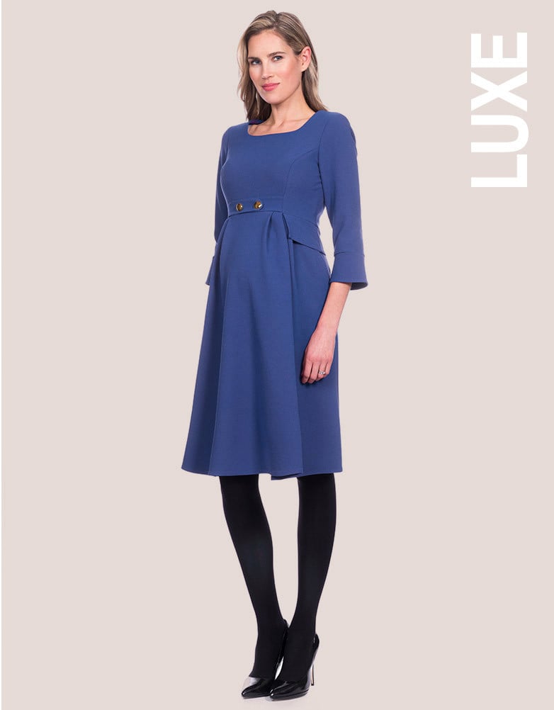 Sèraphine Royal Blue Tailored Maternity Dress
