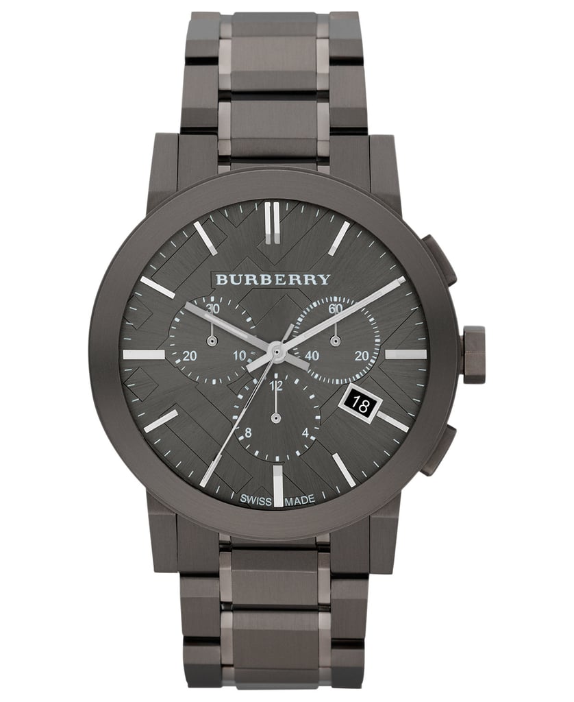 The gunmetal shade of this Burberry Men's Swiss Watch ($671) is irreplaceable.