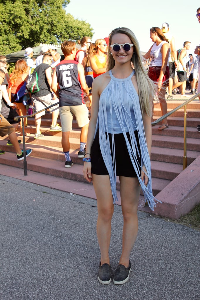 Another case for fringe! This Cusp shirt proves you don't need to reserve the trend to bags and booties.