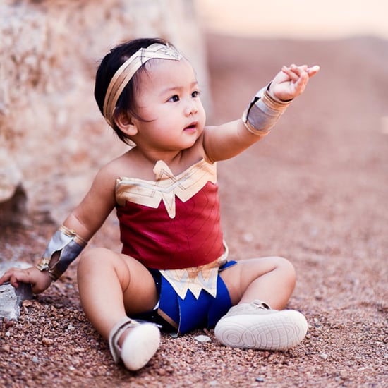 Baby Wonder Woman Costume Photo Shoot