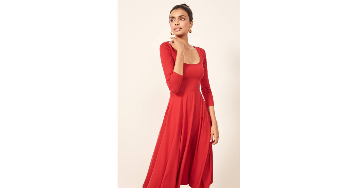 reformation lou midi dress