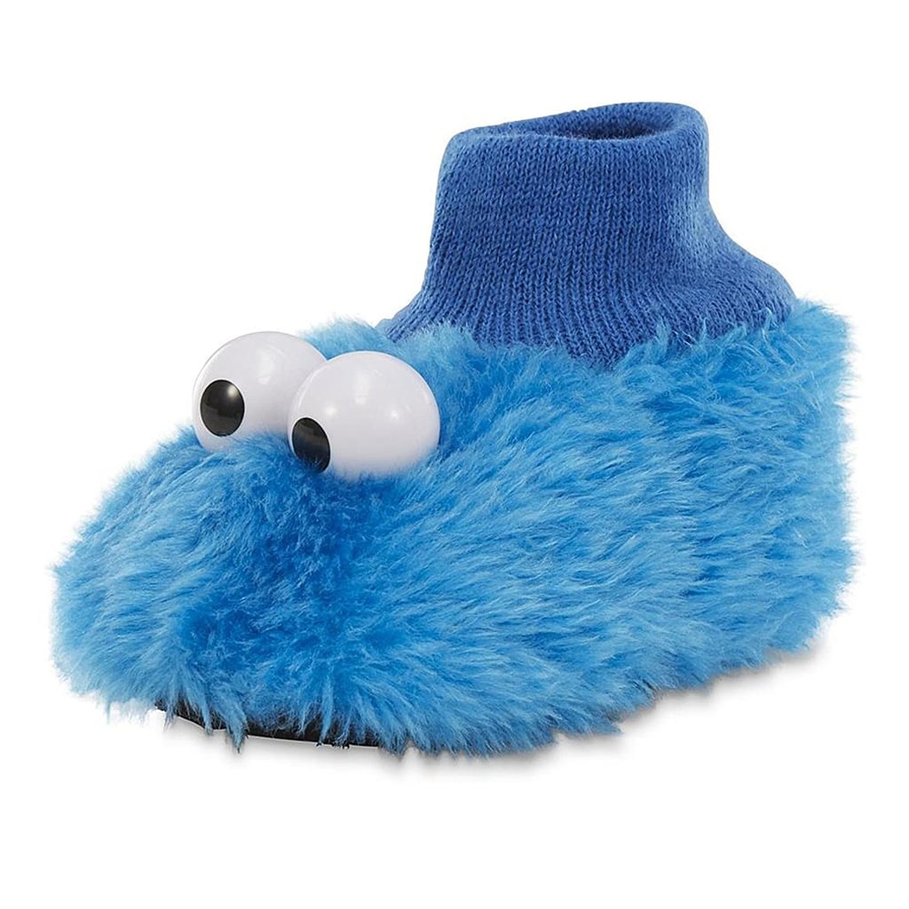Sesame Street Cookie Monster Sock Top Slippers