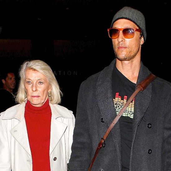 Matthew McConaughey and His Mom at the Airport
