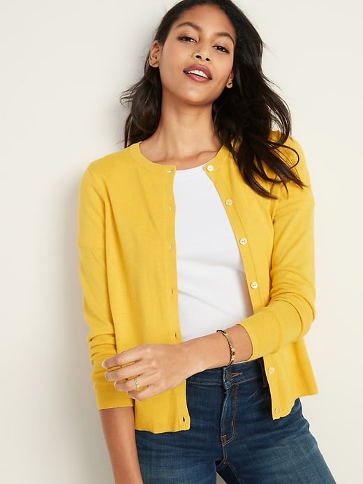 Crew-Neck Cardigan