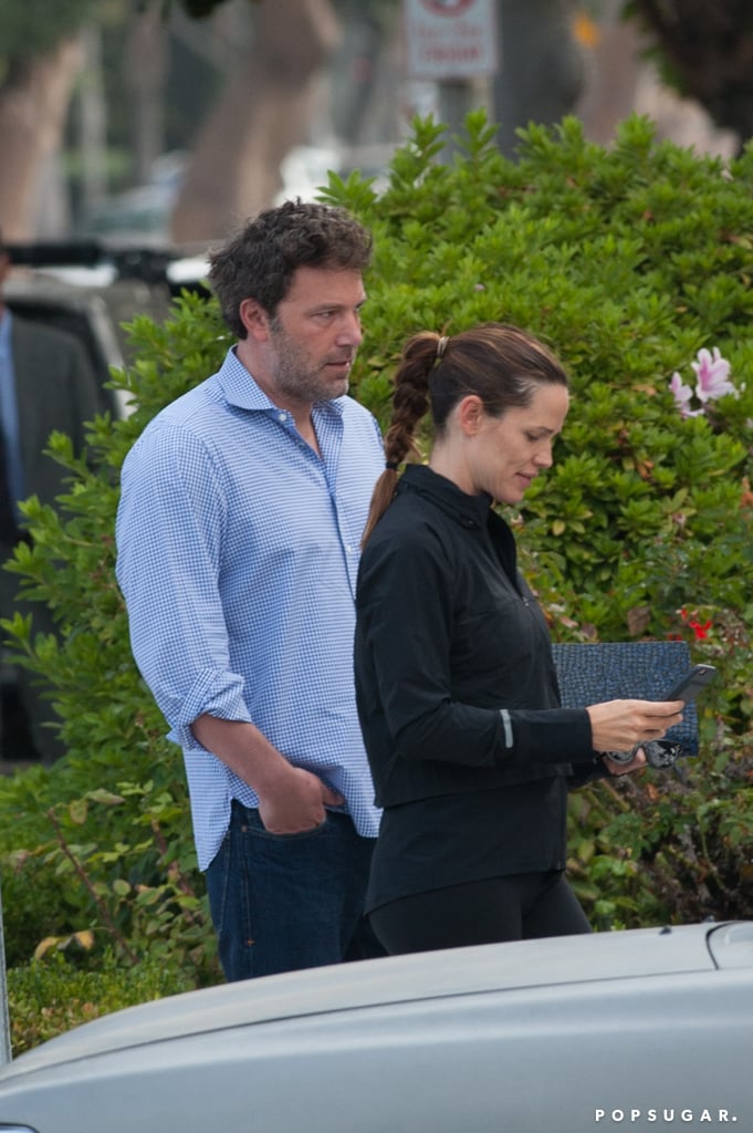 Ben Affleck and Jennifer Garner at Kids' School Sept. 2016