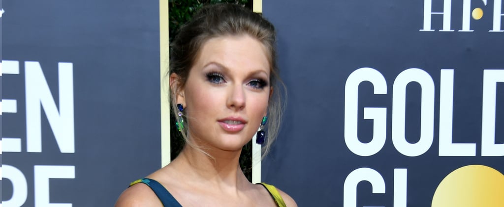 Taylor Swift's Hairstyle Without Bangs at Golden Globes 2020