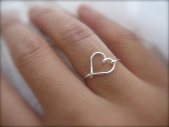 Silver Heart Ring