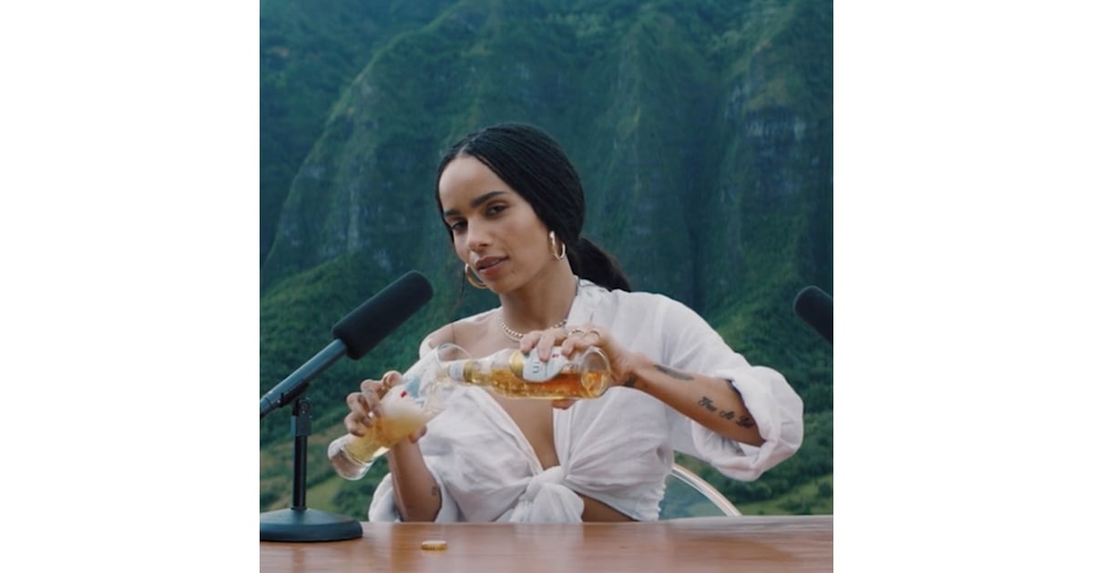 Zo Kravitz Michelob Ultra Pure Gold Super Bowl Ad 2019 POPSUGAR Entertainment UK
