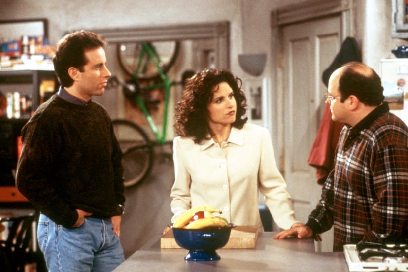 SEINFELD, Jerry Seinfeld, Julia Louis-Dreyfus, Jason Alexander, Season 9, 1990 - 1998. (c) Columbia TriStar Television/ Courtesy: Everett Collection.