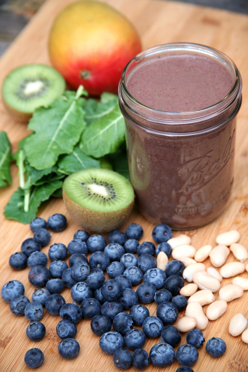 Blueberry Mango Kiwi Kale Smoothie