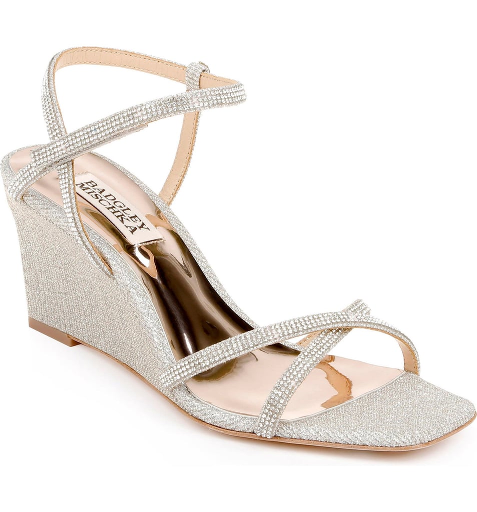 An Evening Wedge: Badgley Mischka Reagan Embellished Wedge