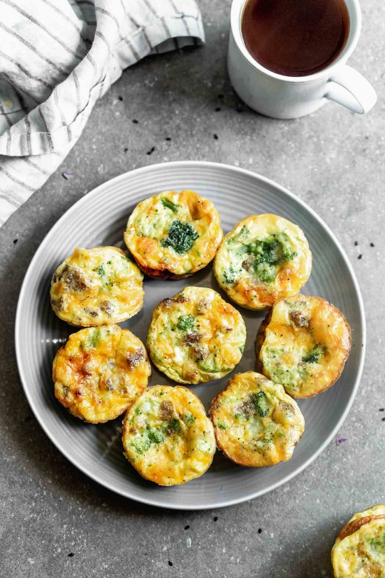 Sausage and Broccoli Frittatas in a Muffin Tin