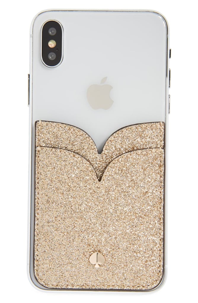 Kate Spade New York Glitter Double Sticker Phone Pocket