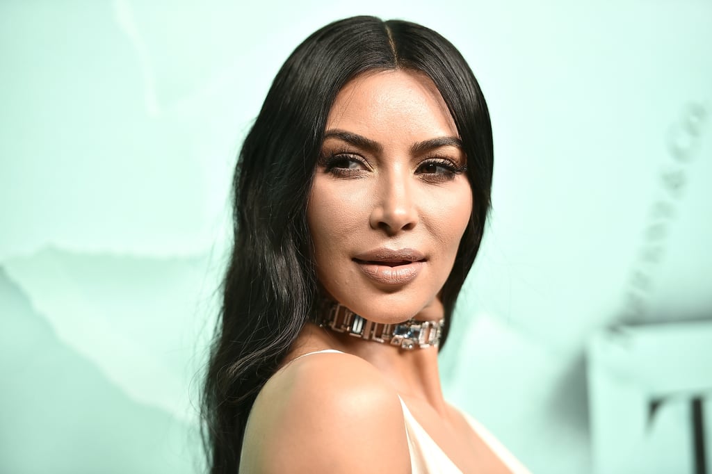 Kim Kardashian White Dress and Tiffany & Co. Choker 2018