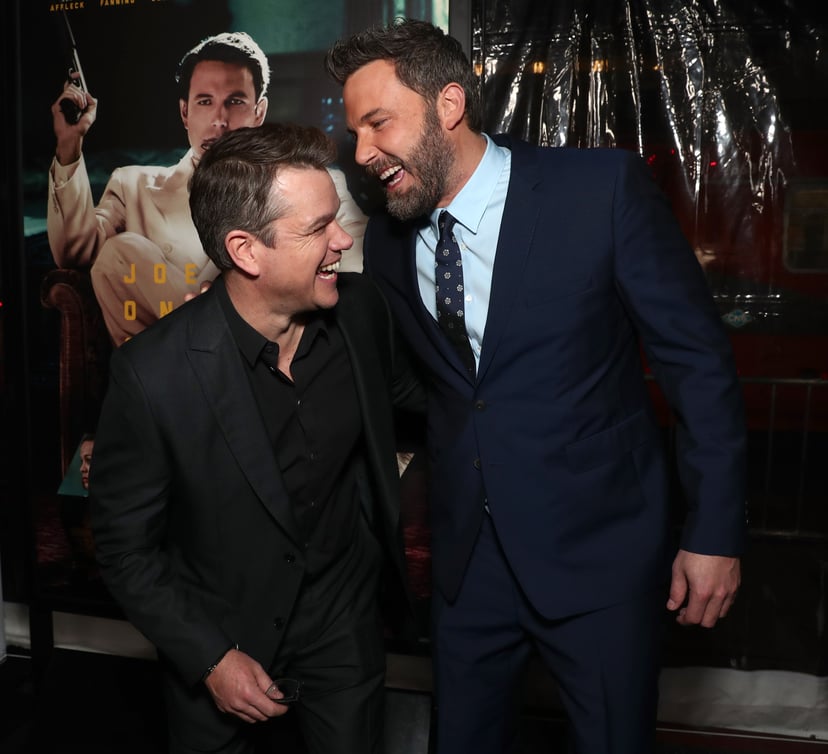 HOLLYWOOD, CA - JANUARY 09:  Matt Damon and Ben Affleck attend the premiere Of Warner Bros. Pictures' 