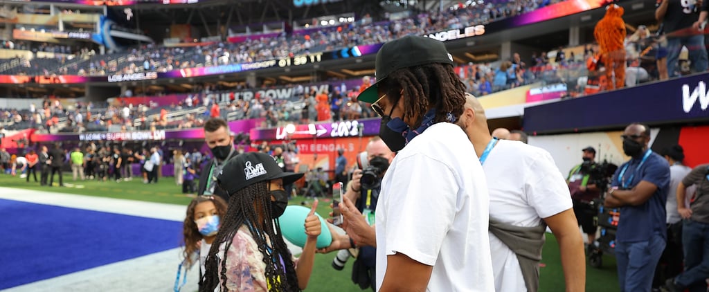JAY-Z and Blue Ivy Share a Sweet Father-Daughter Moment at the Super Bowl