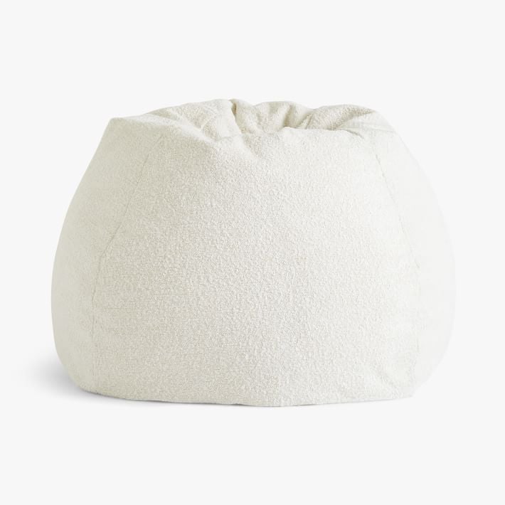 Pottery Barn Chunky Boucle Bean Bag Chair