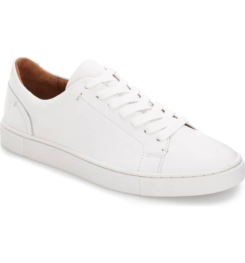 frye white sneakers womens