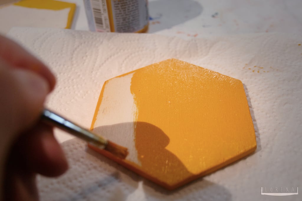 "The backs and fronts were then painted."
