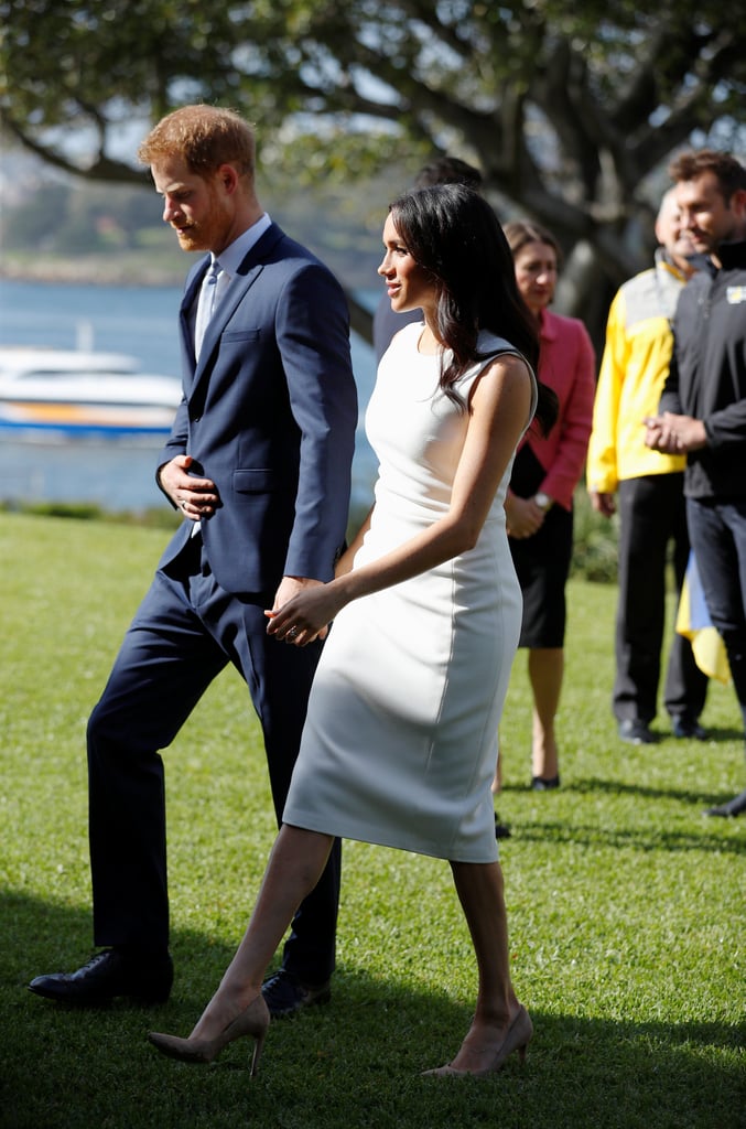 Meghan Markle Karen Gee White Dress Australia October 2018