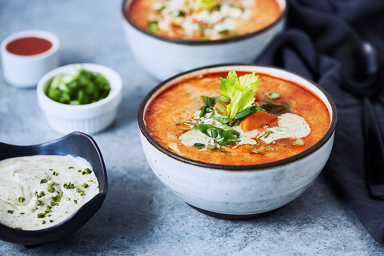 Slow Cooker Buffalo Chicken Soup