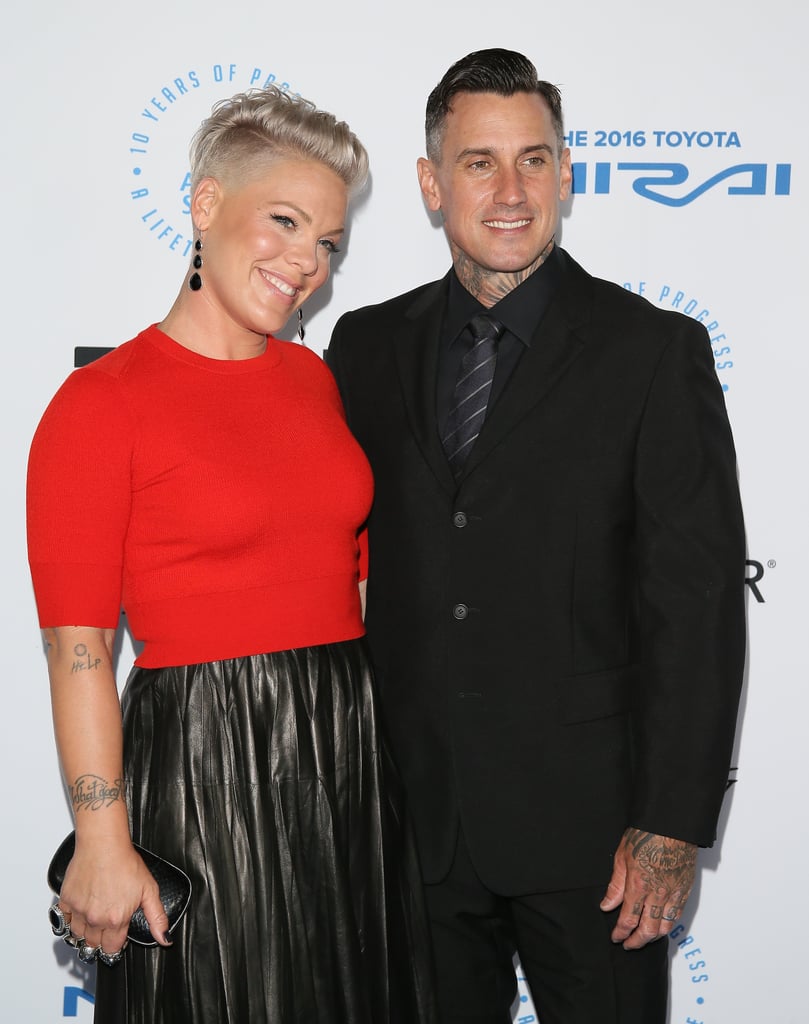 Pink and Carey Hart Red Carpet October 2015