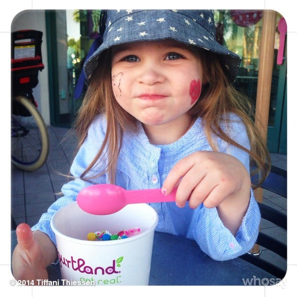 Harper Smith's Sunday fun day included a stop for frozen yogurt.
Source: Instagram user tathiessen