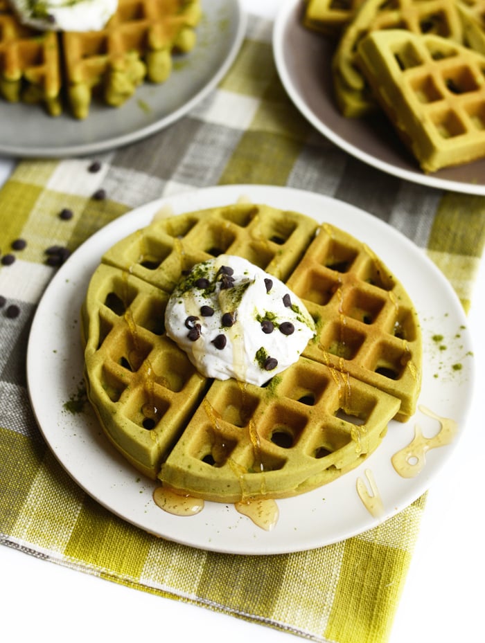 Matcha Green Tea Waffles Healthy Matcha Recipes POPSUGAR Fitness