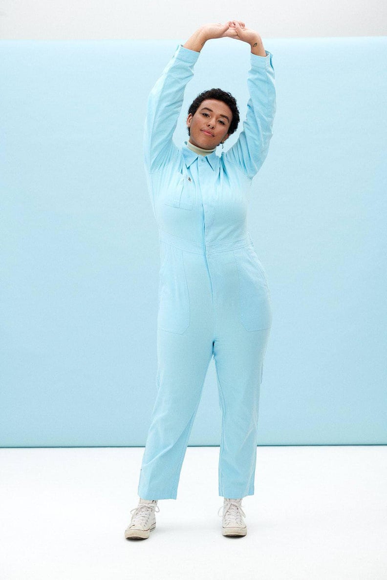 Carmen Organic Cotton Boilersuit in Atomizer Blue