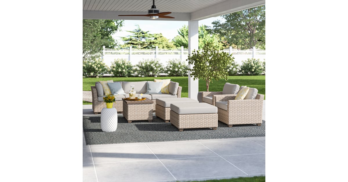 A Set With Plenty of Seating Rochford 8 Piece Rattan Sectional Seating
