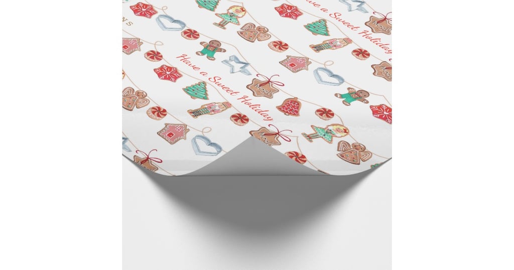Christmas Holiday Cookies Wrapping Paper
