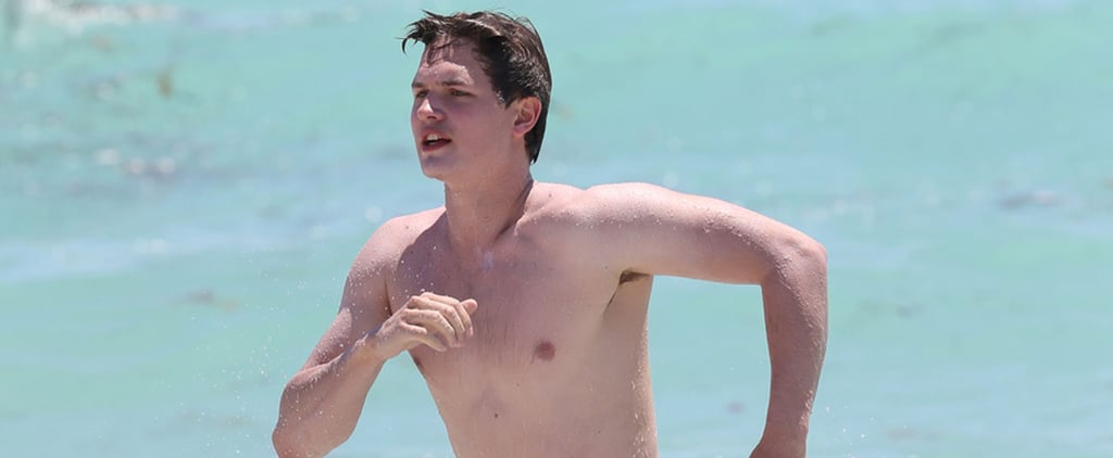 Ansel Elgort Shirtless in Miami Pictures May 2016