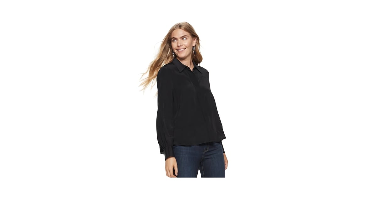 nine west silk blouse
