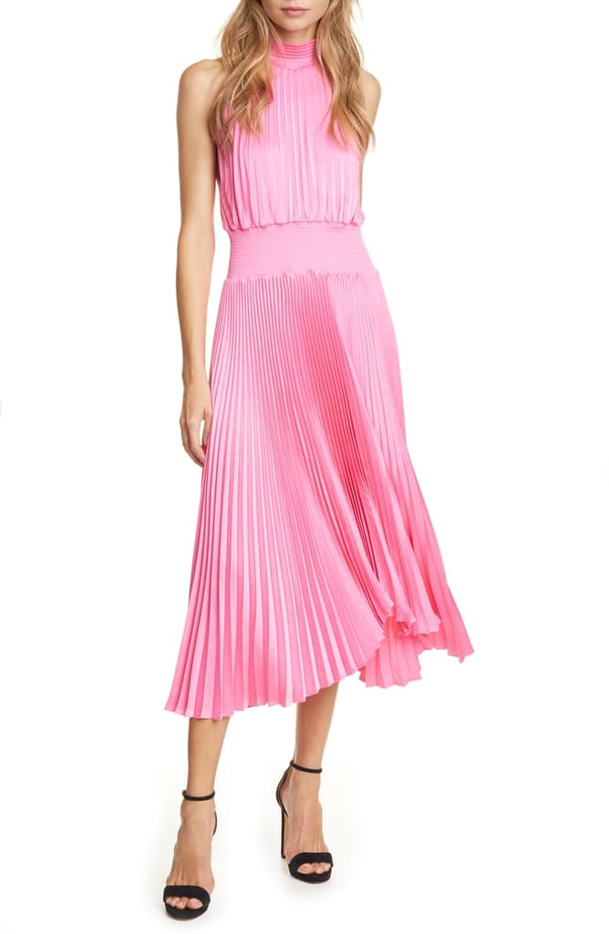 A.L.C. Renzo Pleated Sleeveless Midi Dress