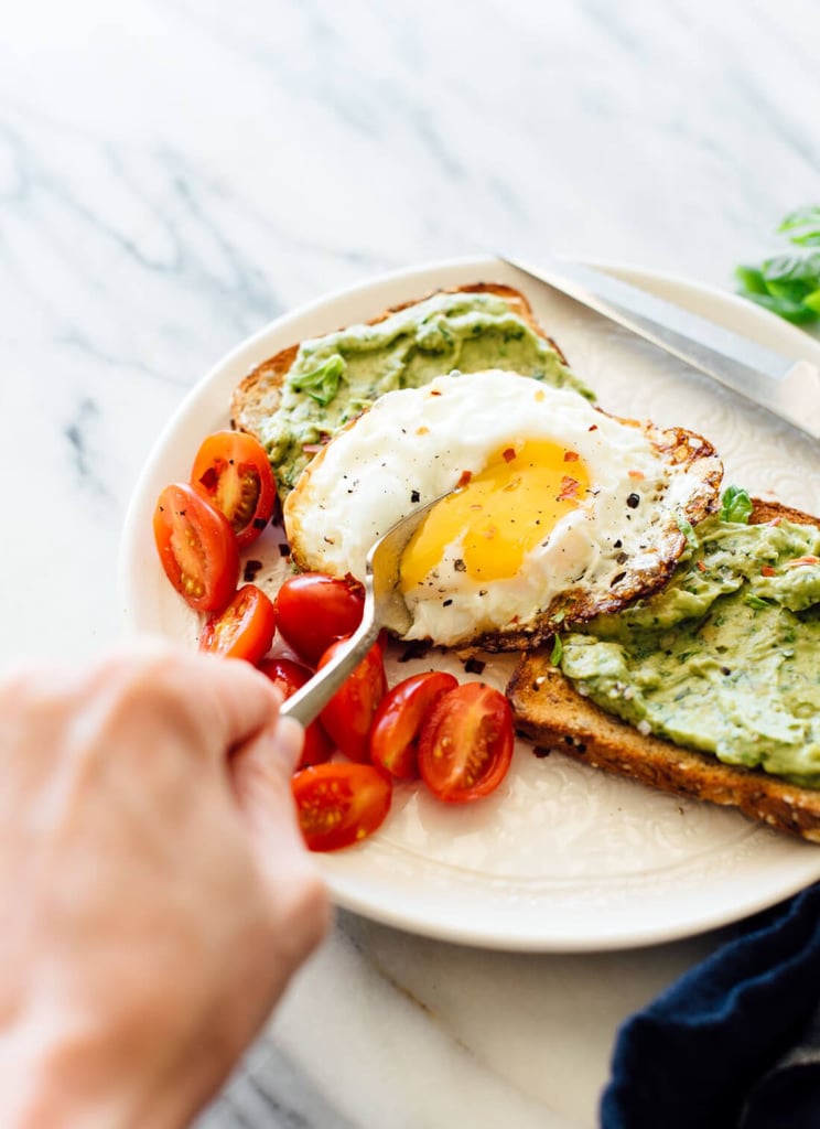 Avocado Pesto Toast Vegetarian Breakfast Recipes POPSUGAR Fitness