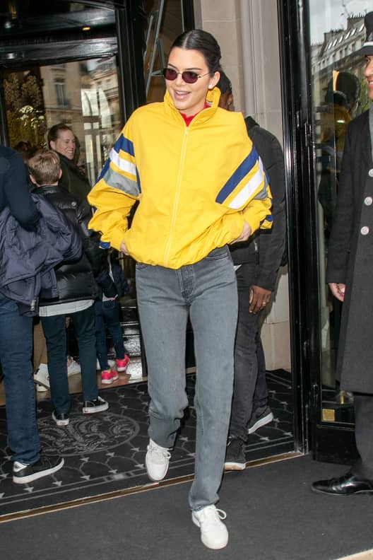 Kendall Jenner Yellow Balenciaga Jacket POPSUGAR Fashion