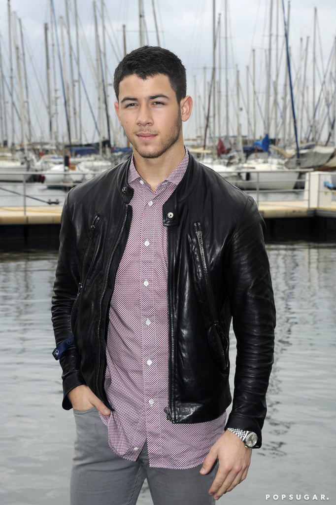 Nick Jonas had a picturesque backdrop at the Jonathan Strange & Mr Norrell photocall in Cannes, France, on Wednesday.