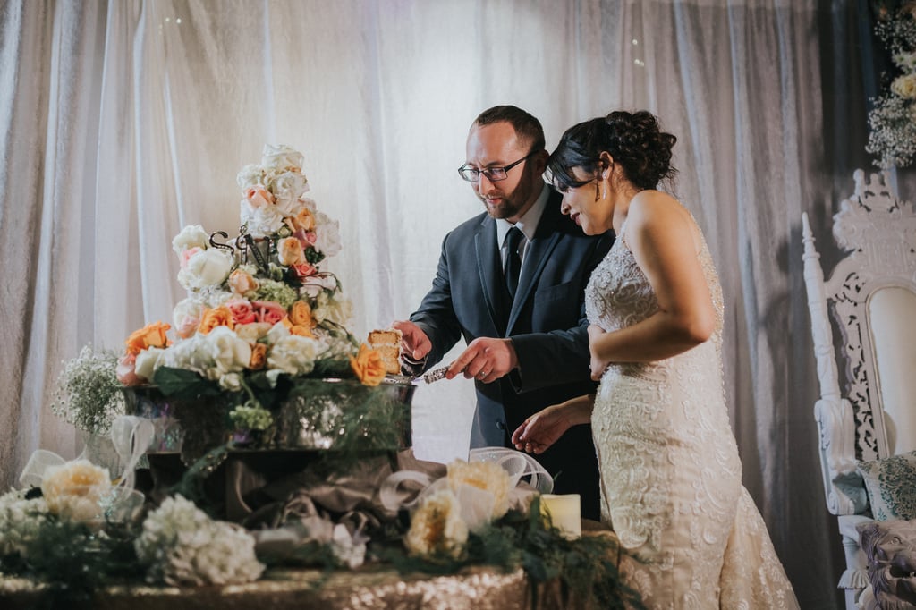 Elegant Wedding Reception With Blush and Gray Colors